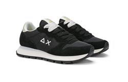 SNEAKER ALLY GOLD SILVER IN NYLON E SUEDE NERO